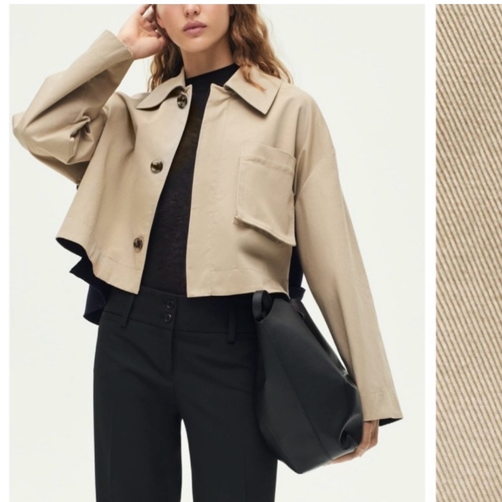 Zara Beige Utility Jacket - Picture 2 of 7